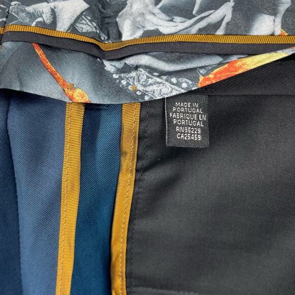 Ted Baker JONVANT Pashion Plain Trouser Pant Teal Blue Men's 40L - Picture 3 of 9